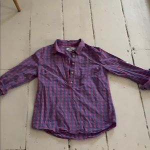 Pink and blue check shirt
